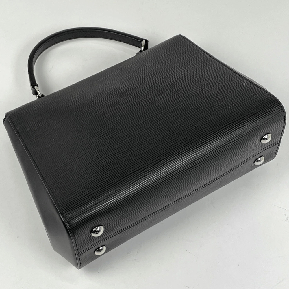 Louis Vuitton Shoulder Epi Bag Handbag Cluny Leather Black Noir